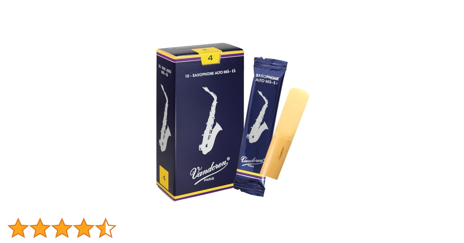 未開封 4箱セット Vandoren アルトサックス用リード 4 Amazon | バンドーレン アルトサックスリード トラディショナル